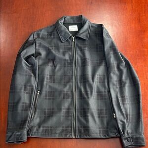 Men's Black Plaid Jacket
